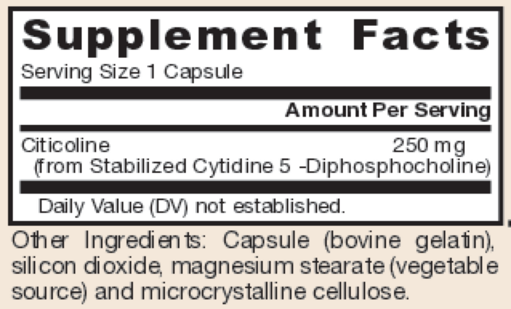 CDP Choline 250mg (Jarrow)