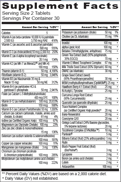 Maximum Vitality Multi (2 per day)