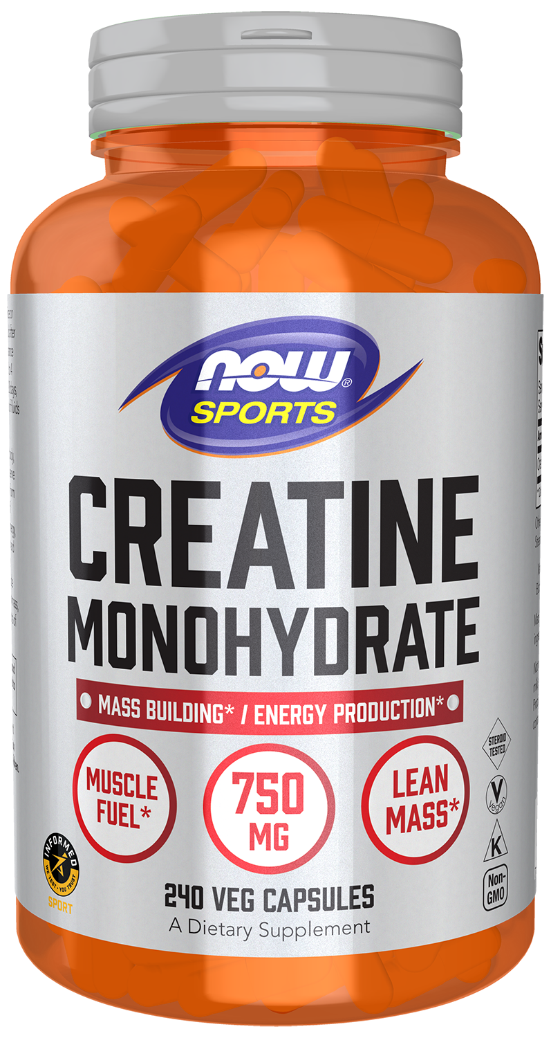 Creatine Monohydrate 750 mg (240 Veg Caps)