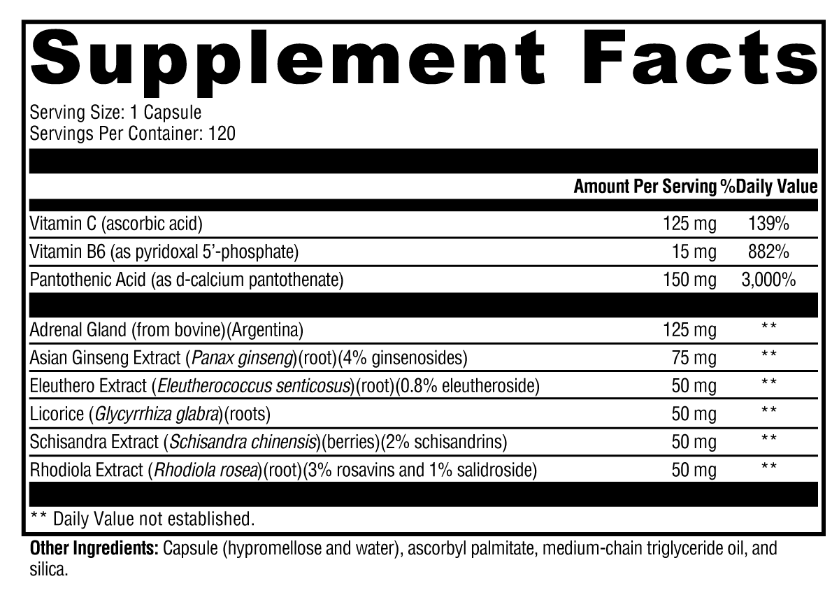 Adrenaliv 120 Capsules