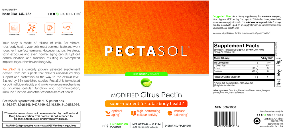 PectaSol Modified Citrus Pectin, Lime Infusion